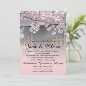 Faire-part de mariage de fleurs de fleurs de (Debout devant)