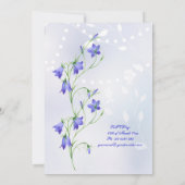 Faire-part de mariage de fleurs de jacinthes des (Dos)