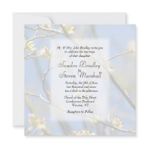 Faire-part de mariage de fleurs de printemps