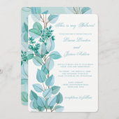 Faire-part de mariage de fleurs florales (Devant / Derrière)