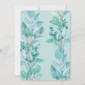 Faire-part de mariage de fleurs florales (Dos)