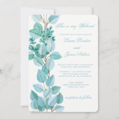 Faire-part de mariage de fleurs florales (Devant)