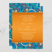 Faire-part de mariage de fleurs Lotus Abstrait (Devant / Derrière)