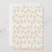 Faire-part de mariage de fleurs printanières (Dos)