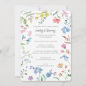 Faire-part de mariage de fleurs printanières (Devant)