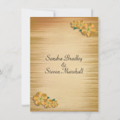 Faire-part de mariage de fleurs rustiques (Dos)