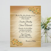 Faire-part de mariage de fleurs rustiques (Debout devant)