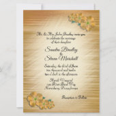 Faire-part de mariage de fleurs rustiques (Devant)
