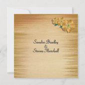 Faire-part de mariage de fleurs rustiques (Dos)