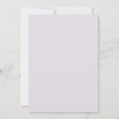 Faire-part de mariage de fleurs violettes gras (Dos)