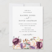 Faire-part de mariage de floraison aquarelle (Devant)