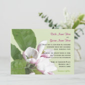 Faire-part de mariage de floraison d'Apple (Debout devant)
