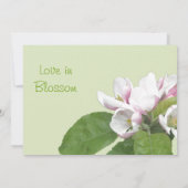 Faire-part de mariage de floraison d'Apple (Dos)