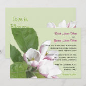 Faire-part de mariage de floraison d'Apple (Devant / Derrière)