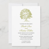 Faire-part de mariage de forêt (Devant)