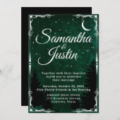 Faire-part de mariage de forêt d'Imaginaires d'Eme (Devant / Derrière)