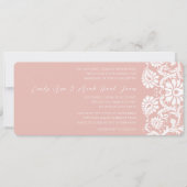 Faire-part de mariage de framboises Damas (Devant)