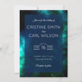 Faire-part de mariage de galaxie (Devant)