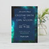 Faire-part de mariage de galaxie (Debout devant)