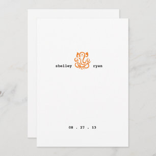 Faire-part de mariage de Ganesha