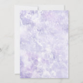 Faire-part de mariage de Geometic de pourpre (Dos)