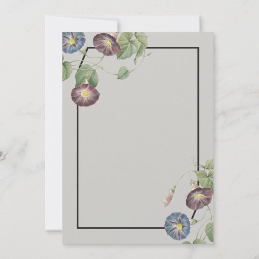 Faire-part de mariage de gloire du matin (Dos)