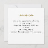Faire-part de mariage de golf "Save the Date" (Dos)