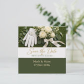 Faire-part de mariage de golf "Save the Date" (Debout devant)