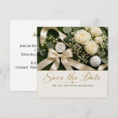 Faire-part de mariage de golf "Save the Date" (Devant / Derrière)