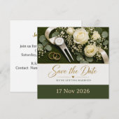 Faire-part de mariage de golf "Save the Date" (Devant / Derrière)