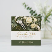Faire-part de mariage de golf "Save the Date" (Debout devant)