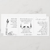 Faire-part de mariage de grenouille - religieux (Devant / Derrière)