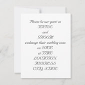 Faire-part de mariage de guitare acoustique (Dos)