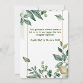 Faire-part de mariage de jardin (Dos)