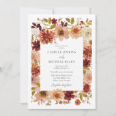 Faire-part de mariage de jardin élégant (Devant)