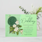 Faire-part de mariage de Jasmines Blanches (Debout devant)