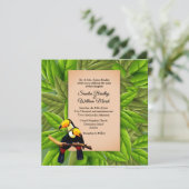 Faire-part de mariage de Jungle Toucans (Debout devant)