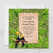 Faire-part de mariage de Jungle Toucans (Devant)