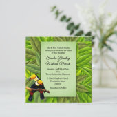Faire-part de mariage de Jungle Toucans (Debout devant)