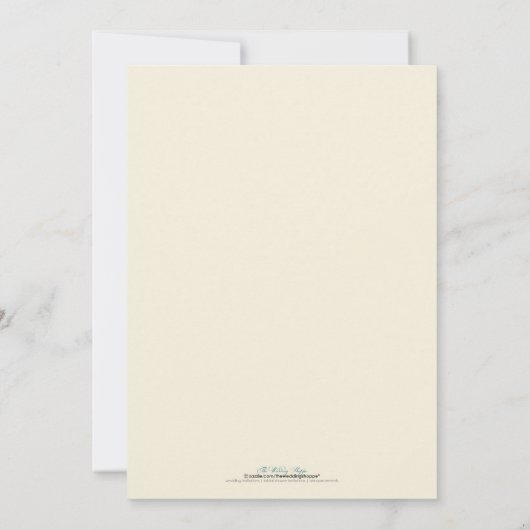 Faire-part de mariage de la branche Inséparable (t (Dos)