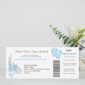 Faire-part de mariage de la carte d'embarquement e (Debout devant)