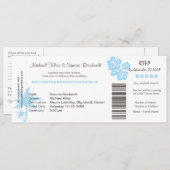 Faire-part de mariage de la carte d'embarquement e (Devant / Derrière)