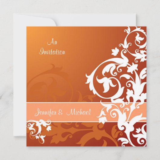 Faire-part de mariage de la dentelle (Devant)