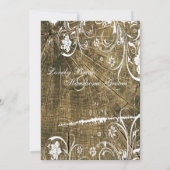 Faire-part de mariage de la dentelle des Arbres (Dos)