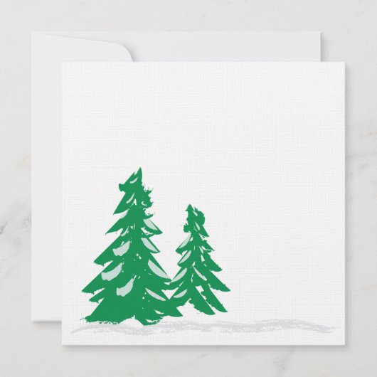 Faire-part de mariage de la ferme d'hiver (Dos)