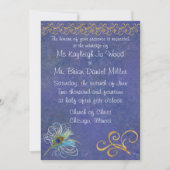 Faire-part de mariage de la gloire de Peacock (Devant)