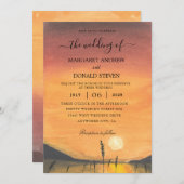 faire-part de mariage de la grange de coucher de s (Devant / Derrière)