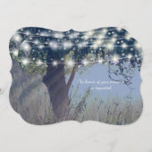 Faire-part de mariage de la lumière des fées du cr (Devant / Derrière)