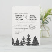 Faire-part de mariage de la Lune d'argent (Debout devant)