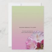 faire-part de mariage de la mariée et du marié (Dos)